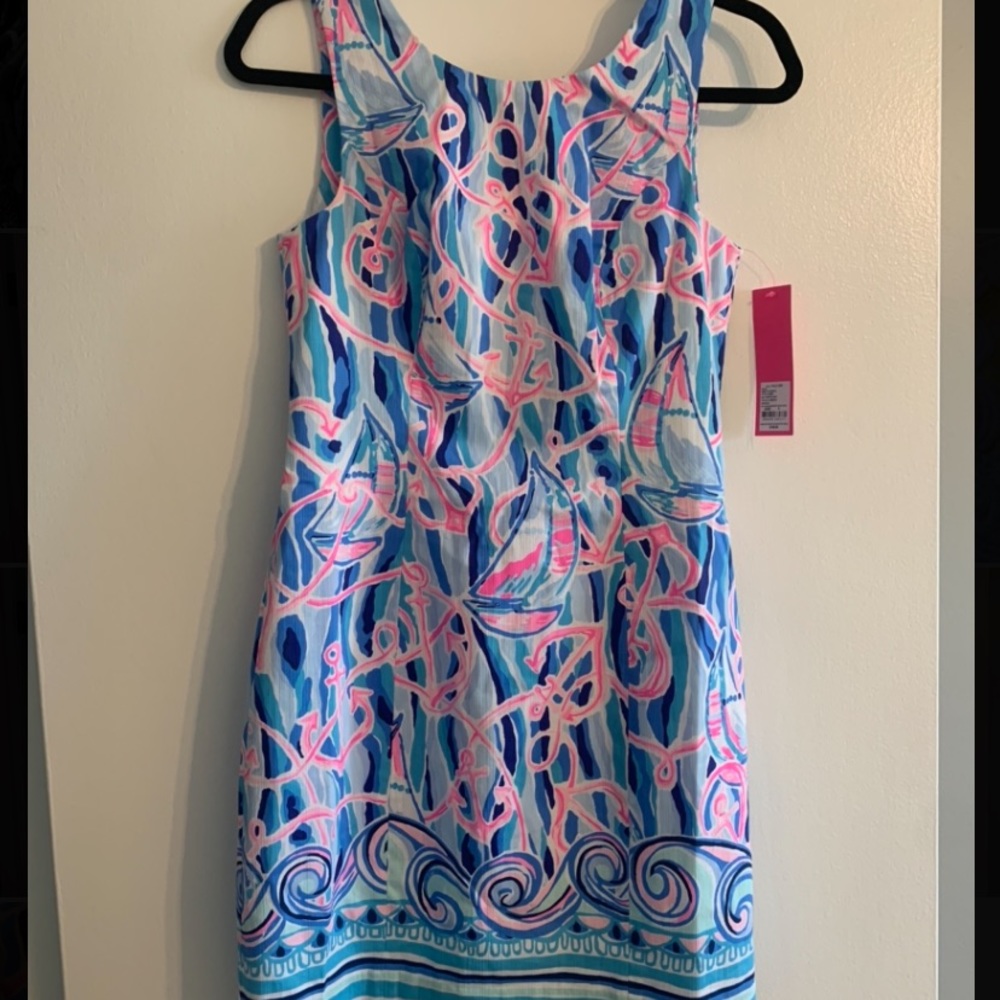 NWT Lilly Pulitzer Mila Shift in Reel Nauti Sz 0